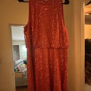 Adrianna Papell sequined tank dress